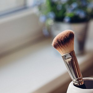 cup-flowers-brush-window